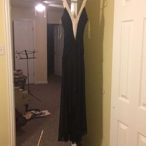 Black and White beaded Formal size S